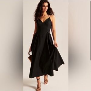 Abercrombie & Fitch Plunge Corset Maxi Dress